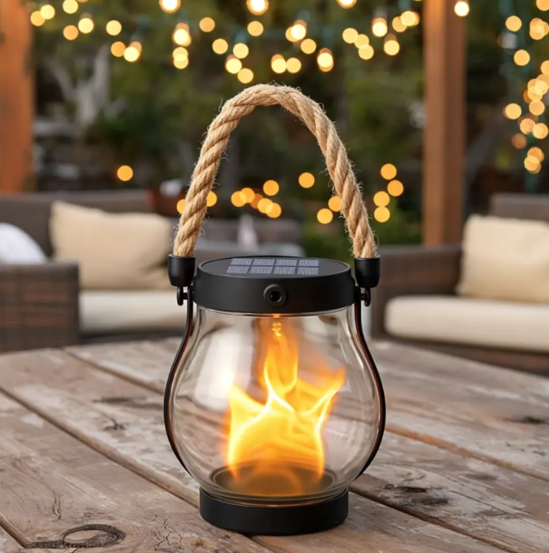 Cromos | BowLift | Lampe solaire Fire Seed — Une ambiance de flamme magique pour réchauffer votre espace et sublimer chaque nuit