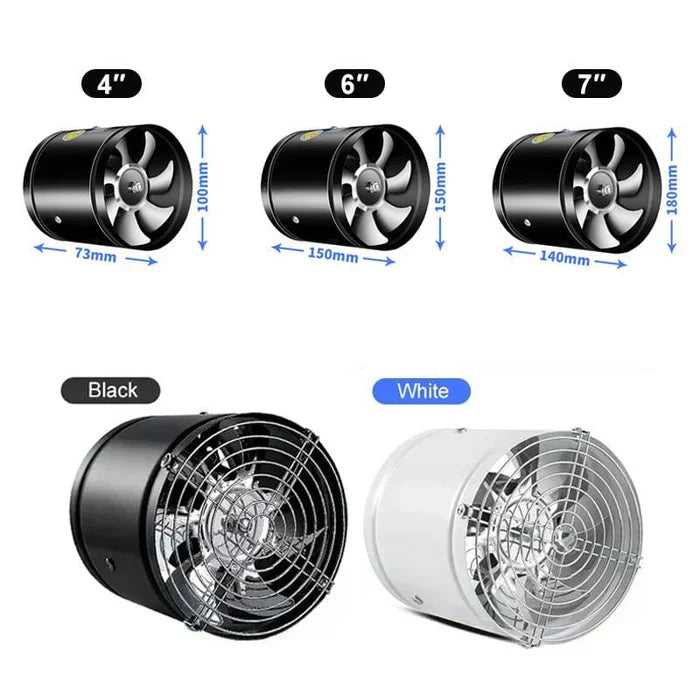Cromos | Ventilateur d’Extraction Silencieux Haute Puissance – WhisperFlow