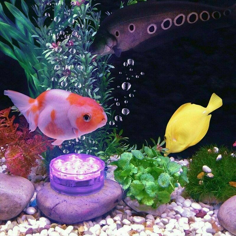 Cromos | Lampe LED sous-marine étanche GlowRipple avec télécommande – éclairage aquatique décoratif RGB moderne