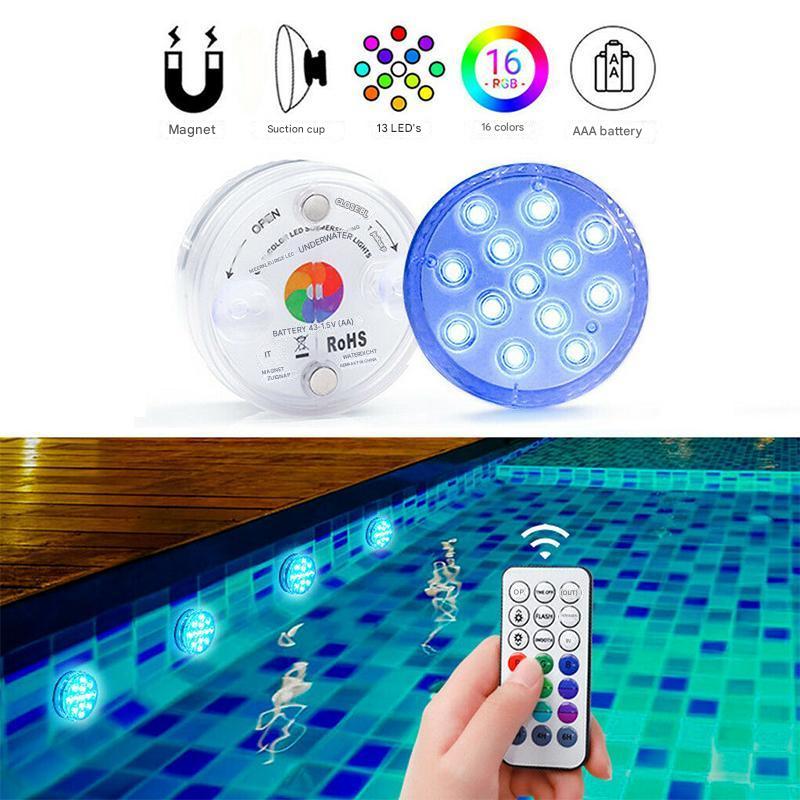 Cromos | Lampe LED Sous-Marine Étanche avec Télécommande – GlowRipple