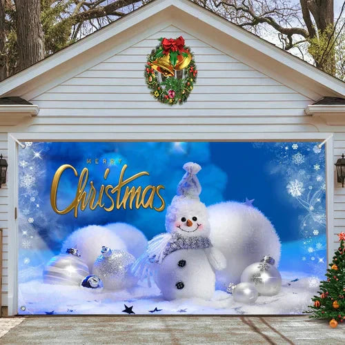 Cromos | Magie de Porte de Garage Festive Édition Noël – Décoration Murale et Extérieure Festive pour Ambiance de Fêtes