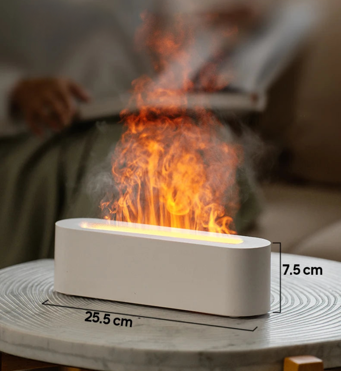 Cromos | Foyer LED Effet Flamme avec Diffusion de Parfum Relaxant – AuraFlame
