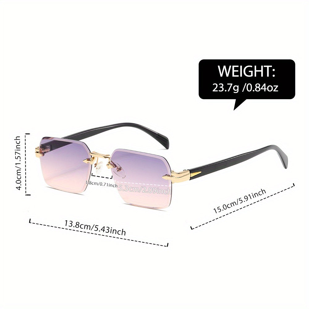 Cromos | Lunettes Carrées Sans Monture Homme Élégantes