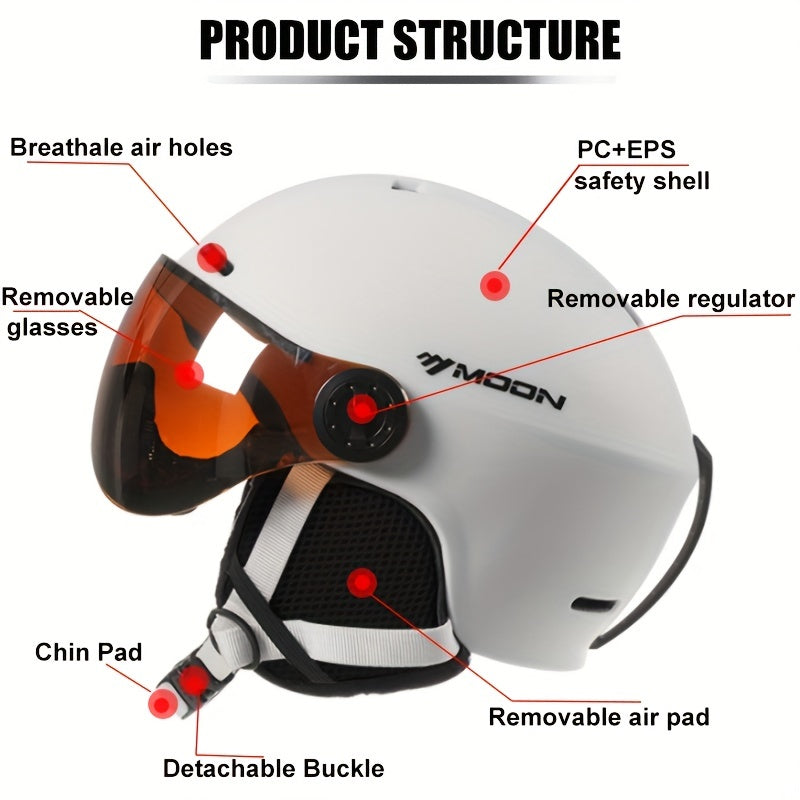 Cromos | Casque de Ski Haute Qualité Démontable – Sécurité & Confort Outdoor
