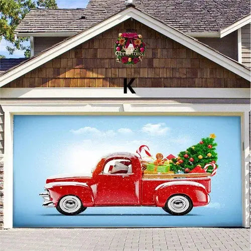 Cromos | Magie de Porte de Garage Festive Édition Noël – Décoration Murale et Extérieure Festive pour Ambiance de Fêtes