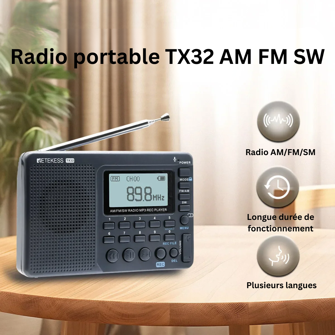 Cromos | Radio Portable Compacte Multifonction – EchoWave