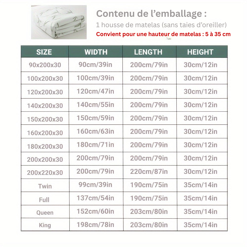 Cromos | Protège-Matelas Bamboo Respirant & Frais – BambooCool