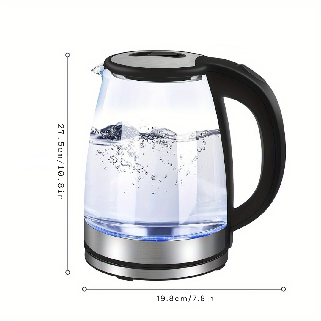 Cromos | Bouilloire Électrique en Verre LED 2L – AquaElegance