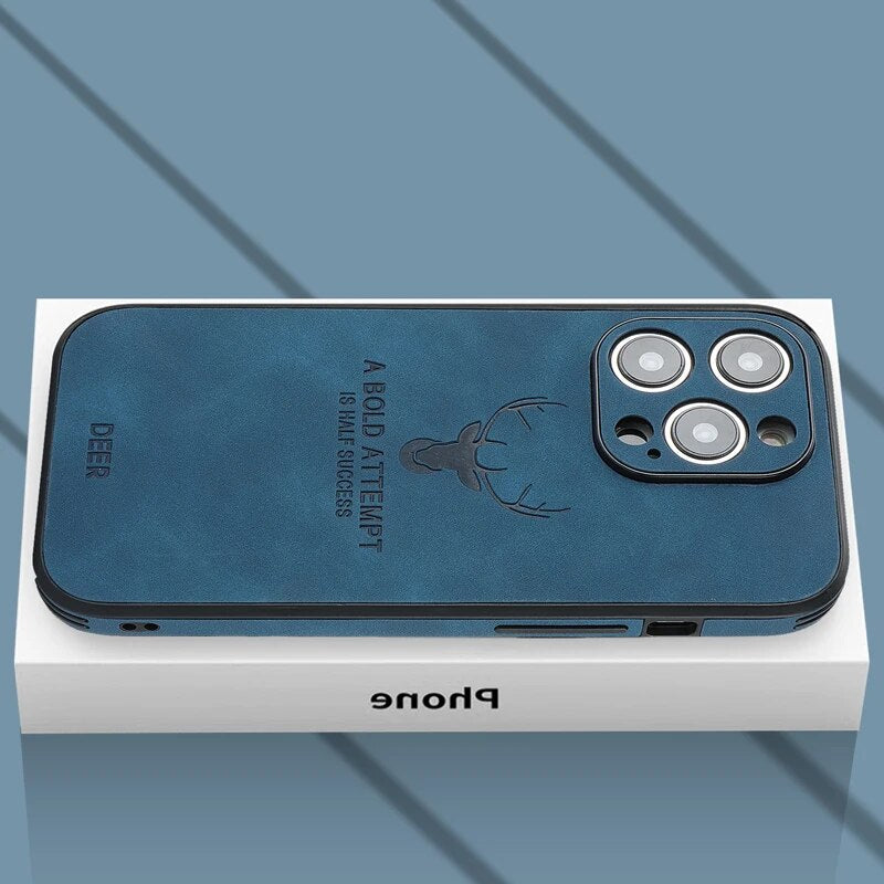 Cromos | Coque iPhone Luxe en Cuir de Cerf – Veltro