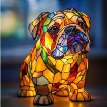 Cromos | Lampe de Nuit LED Artistique pour Amoureux des Chiens – COMPANIONLIGHT