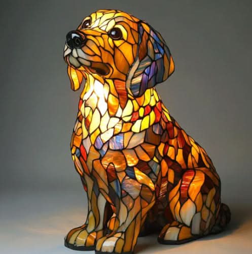 Cromos | Lampe de Nuit LED Artistique pour Amoureux des Chiens – COMPANIONLIGHT