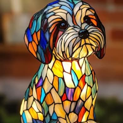 Cromos | Lampe de Nuit LED Artistique pour Amoureux des Chiens – COMPANIONLIGHT