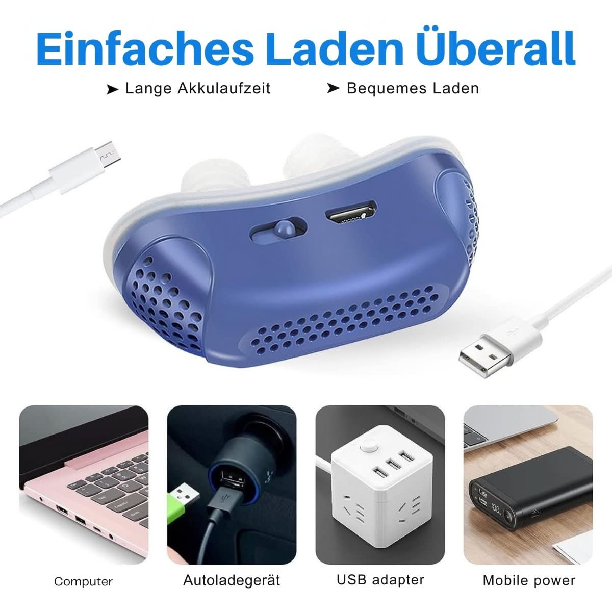 Cromos | Appareil CPAP compact MICROBREATH contre le ronflement et l’apnée du sommeil