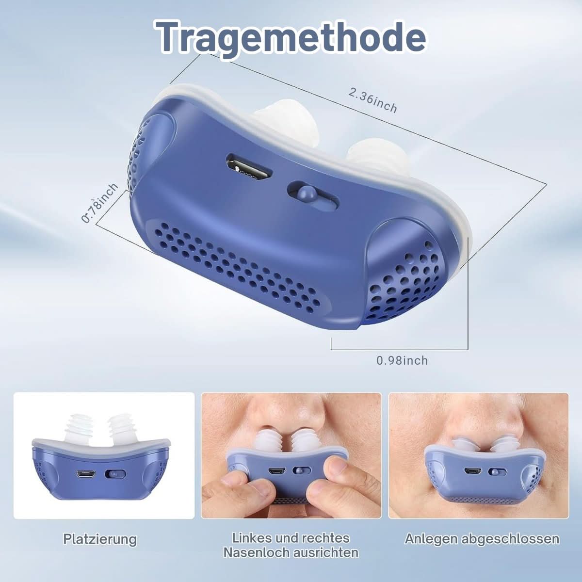 Cromos | Appareil CPAP compact MICROBREATH contre le ronflement et l’apnée du sommeil