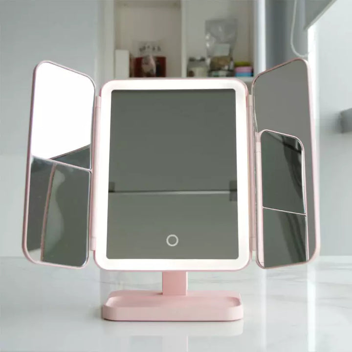 Cromos | Miroir de Maquillage LED avec Éclairage Triple – Clara