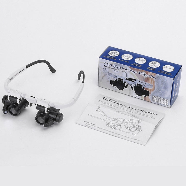 Cromos | Lunettes Loupe HD avec LED & Lentilles Interchangeables – Optiview
