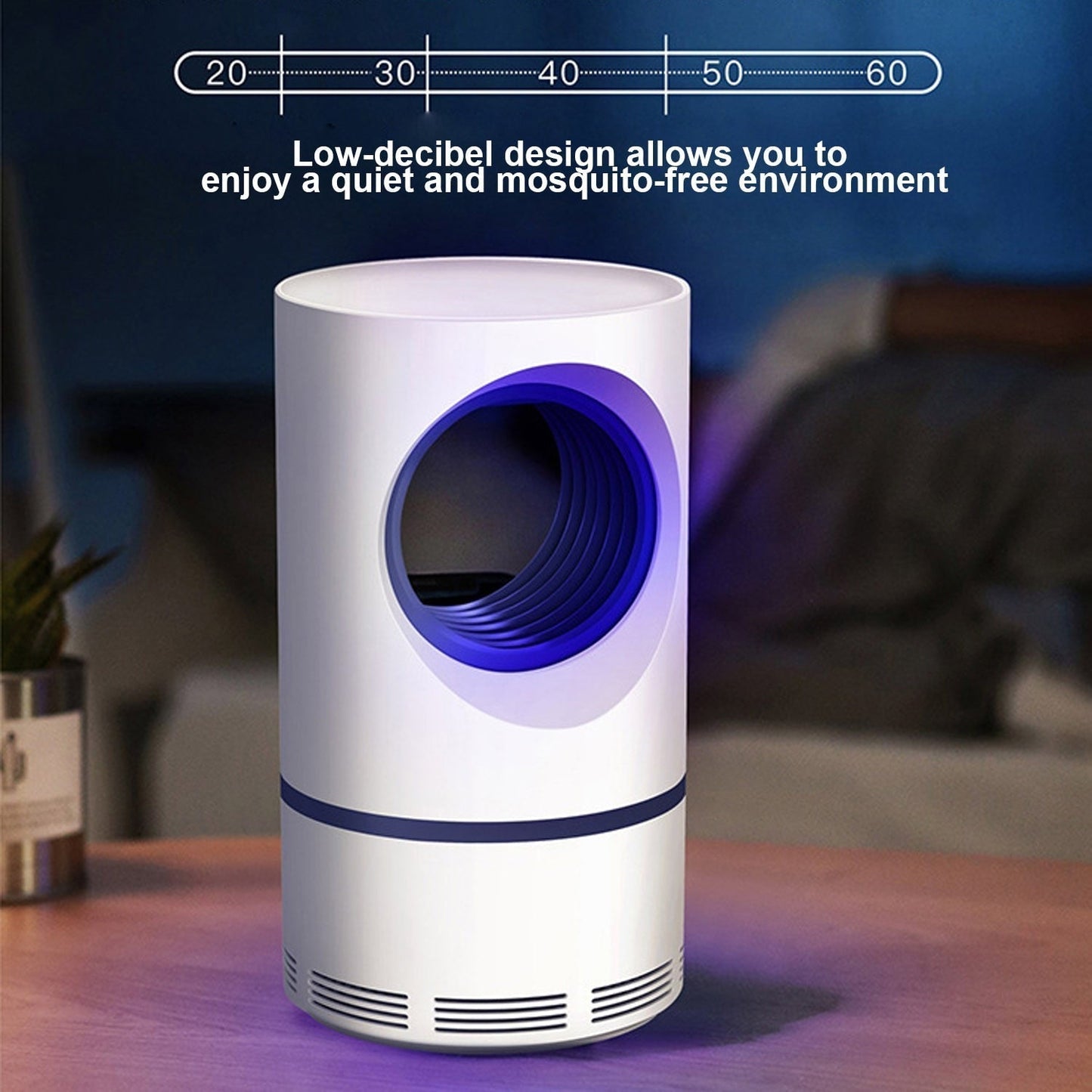 Cromos | Lampe Anti-Moustiques Minimaliste Bowlift – Piège à Insectes LED Silencieux, Répulsif et Capture de Moustiques pour Intérieur (Design Moderne et Sans Produits Chimiques)
