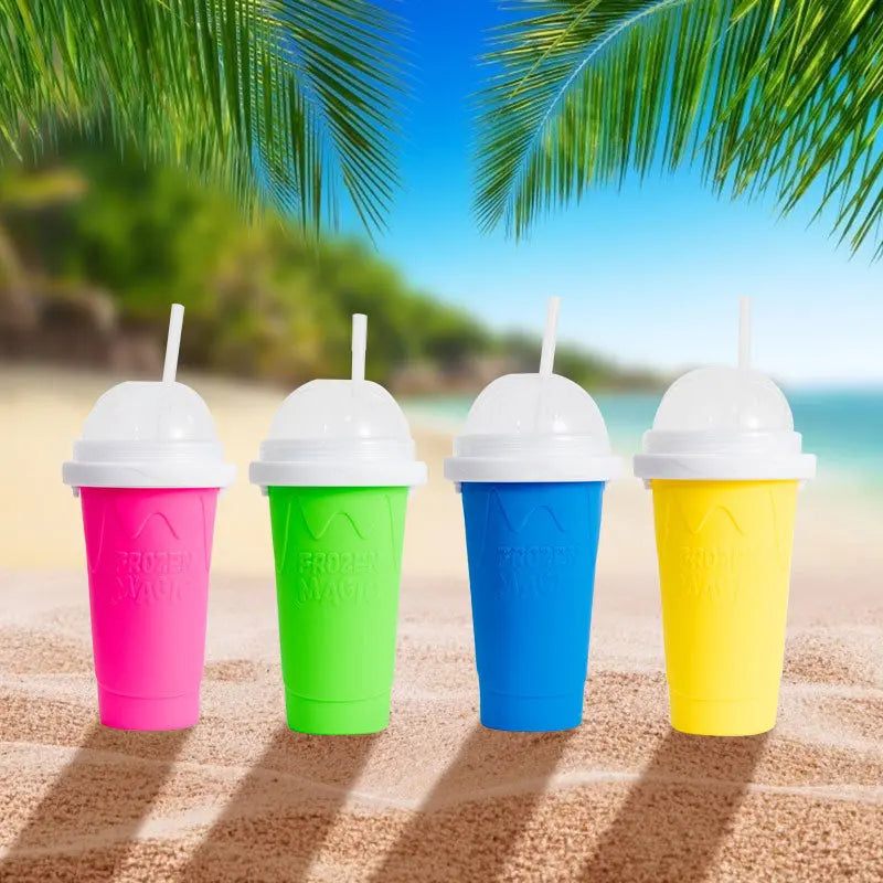 Cromos | FrostCup – Tasse Slushy Réutilisable pour Boissons Glacées | Gobelet Rafraîchissant pour Smoothies et Granités Maison
