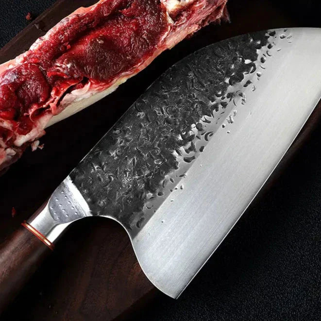 Cromos | Tsunami Chukabocho Cleaver – Couteau Hachoir Japonais Premium en Acier Haute Performance pour Découpe de Précision