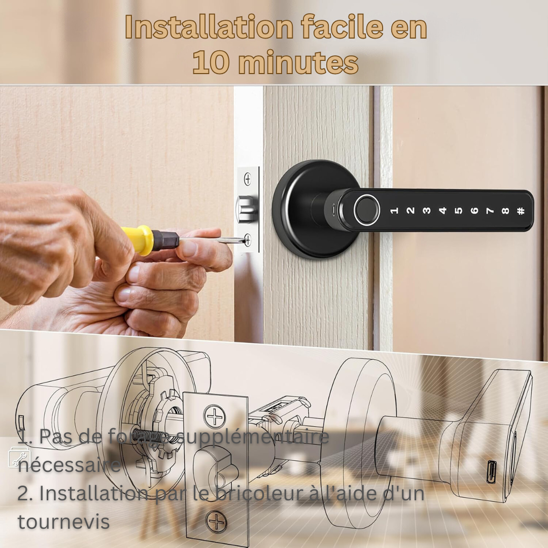 Cromos | Serrure de Porte Sécurisée Simple Action – SecureLock