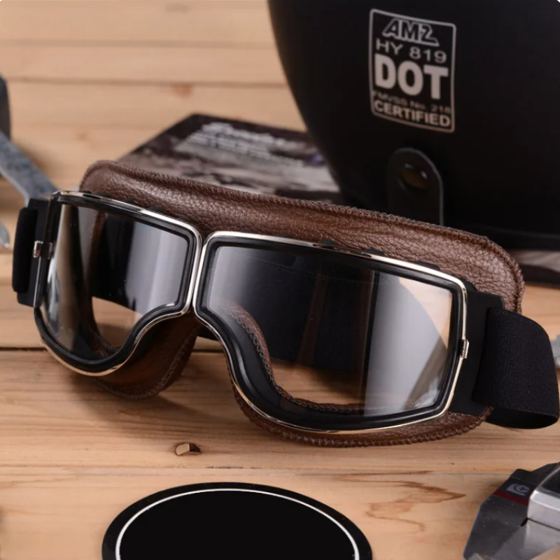 Cromos | Lunettes de Moto Vintage en Cuir – RiderEdge