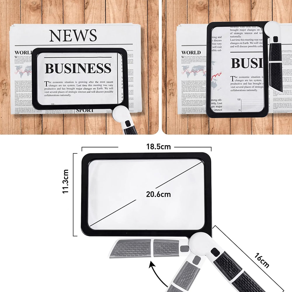 Cromos | Loupe LED 5X Pleine Page – MagniView