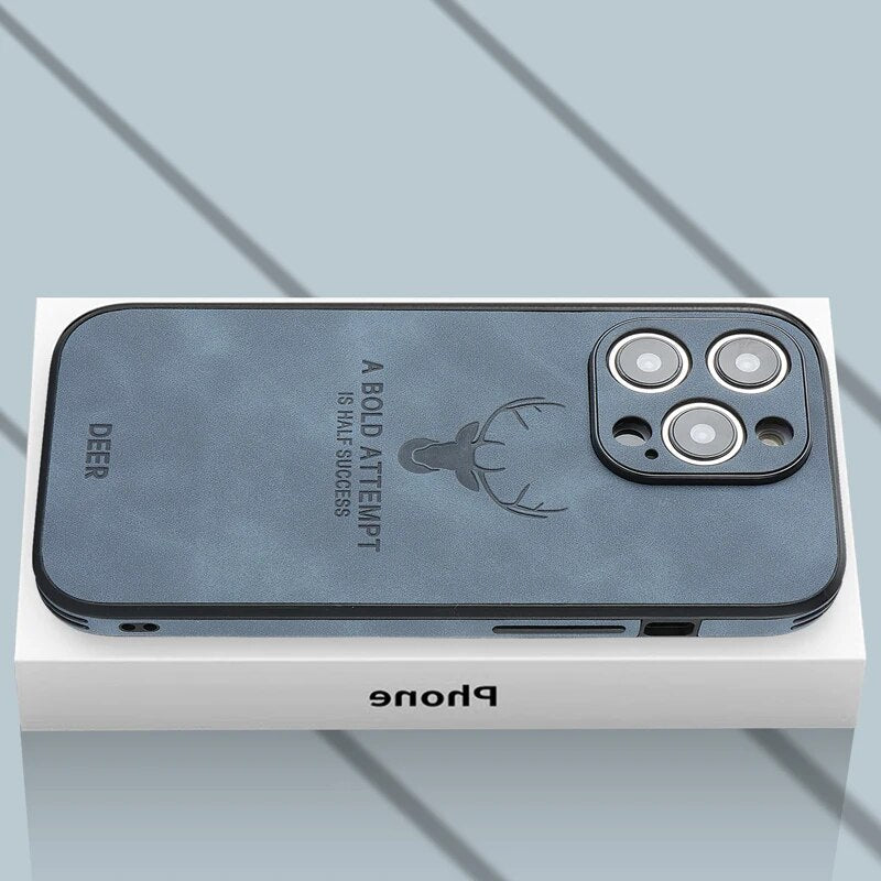 Cromos | Coque iPhone Luxe en Cuir de Cerf – Veltro