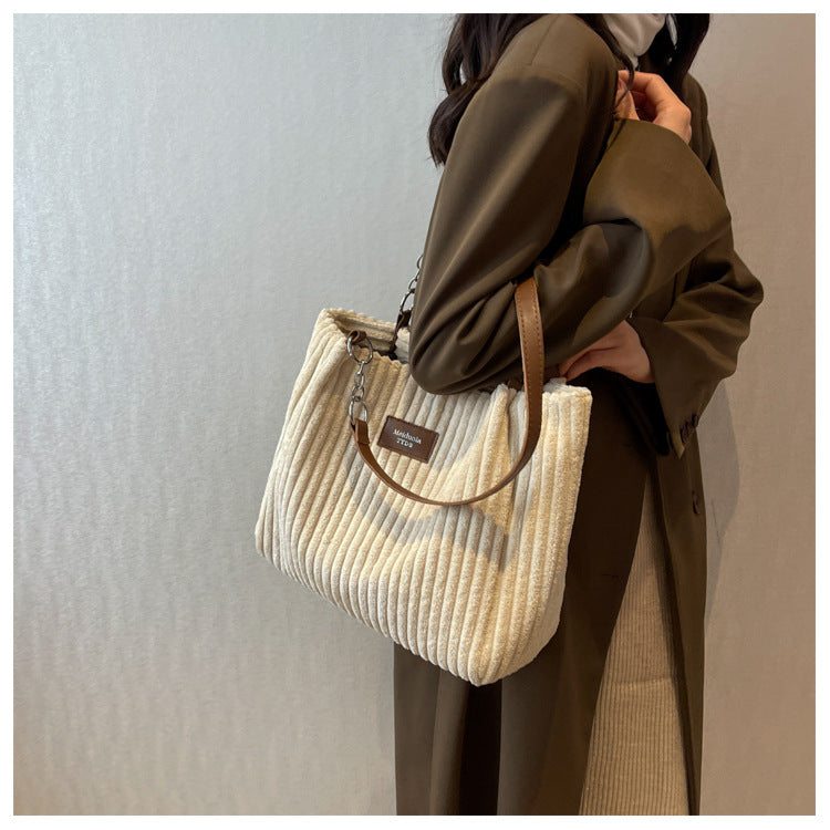 Cromos | Sac à Bandoulière en Velours Côtelé – Amelia