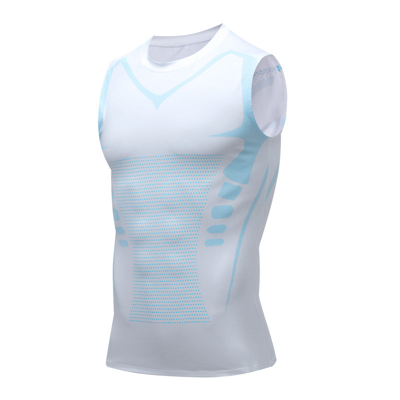 Cromos | VitaBoost Débardeur Gainant Correcteur de Posture Homme – Compression Sculptante & Maintien du Dos