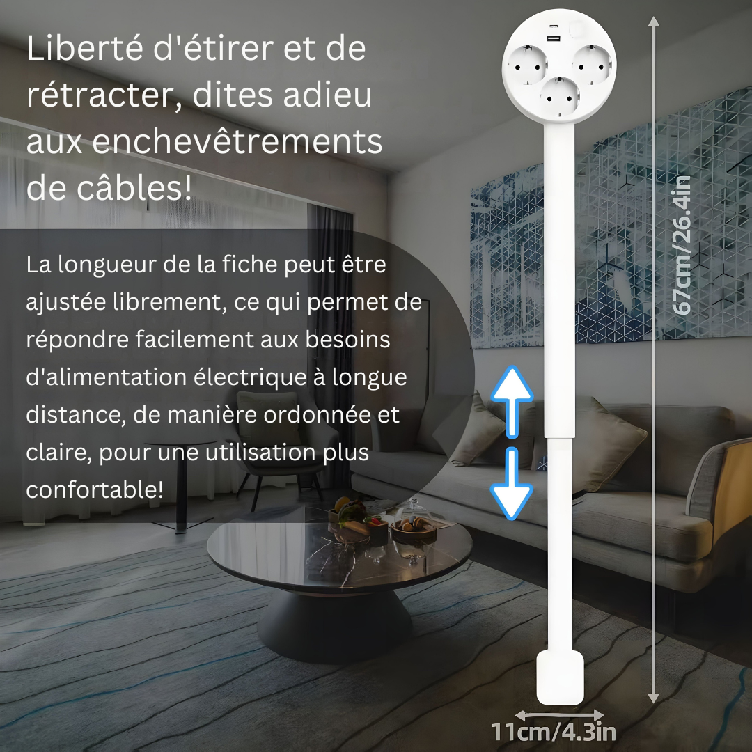 Cromos | Prise Extensible Intelligente et Moderne – PowerReach