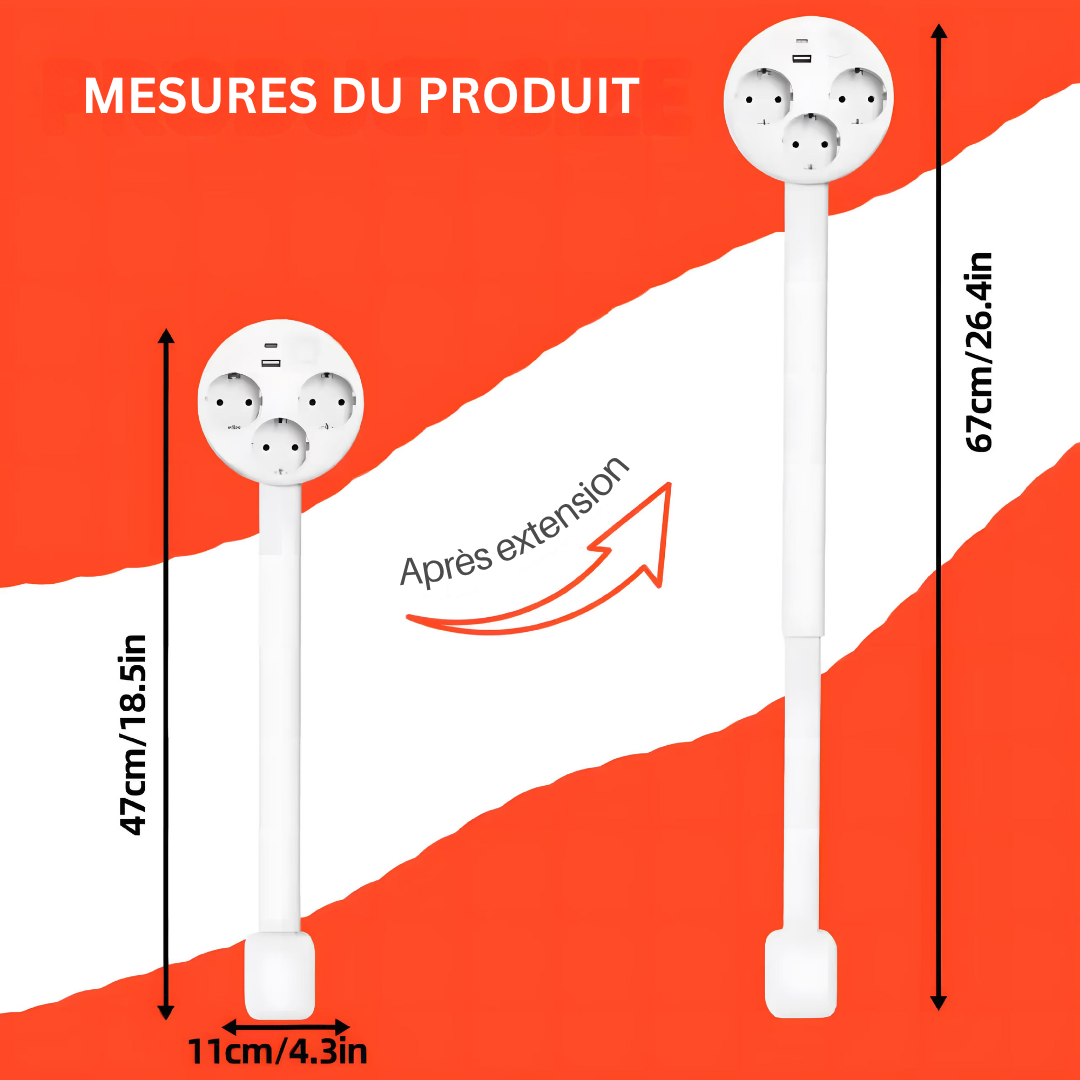 Cromos | Prise Extensible Intelligente et Moderne – PowerReach
