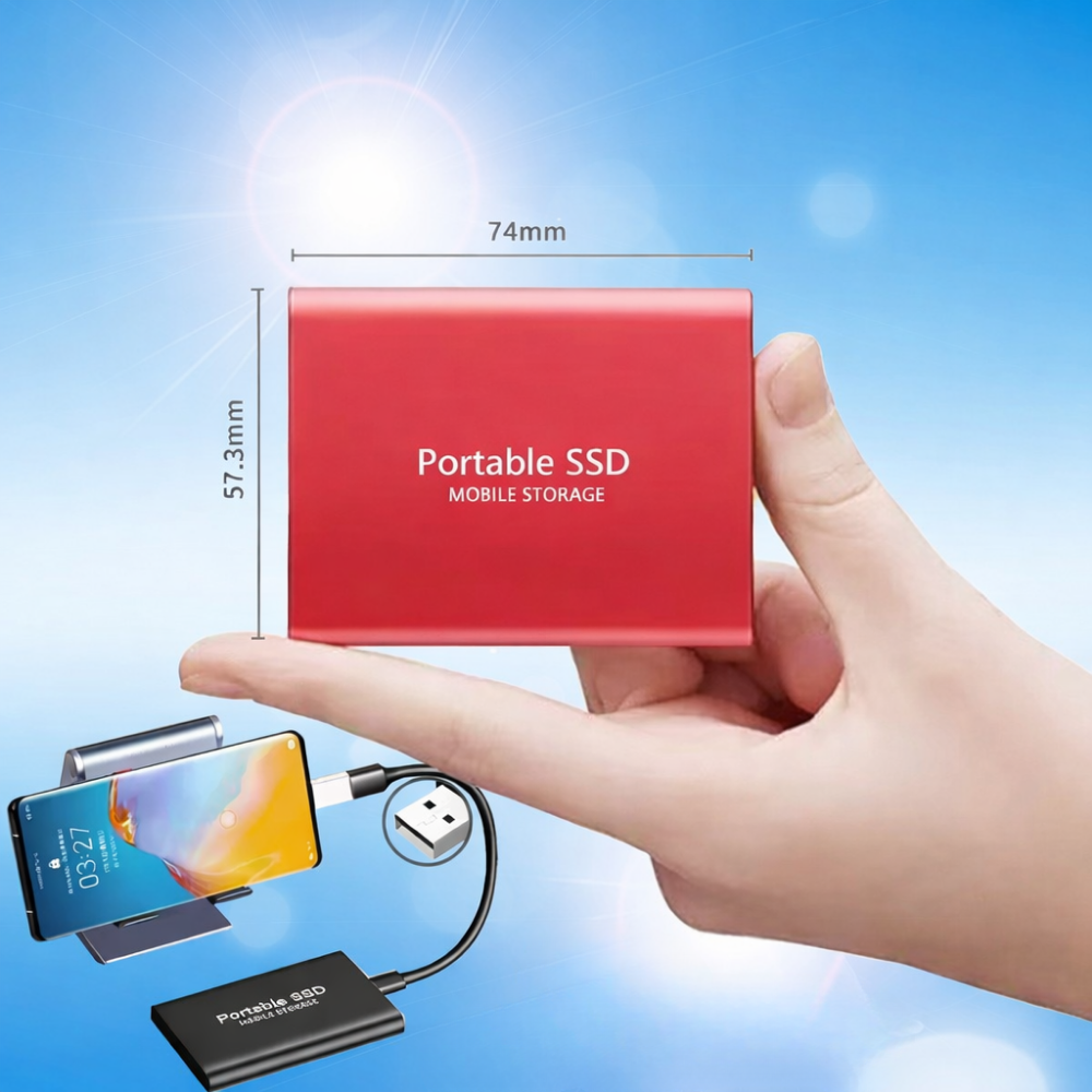 SSD Portable Compact Haute Vitesse – Stockage Externe Premium – Cromos