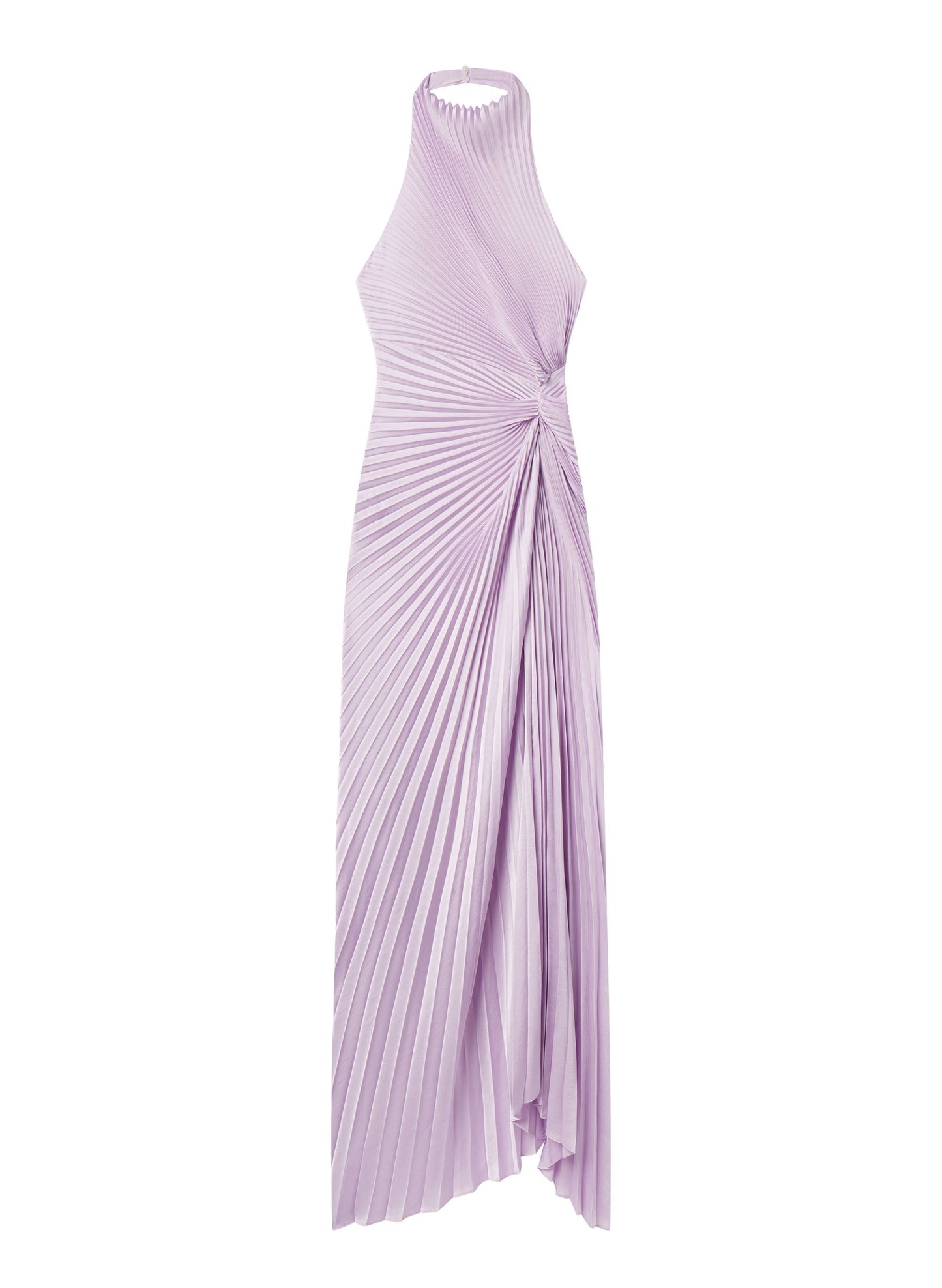 Robe de soirée plissée en satin Cromos Romy