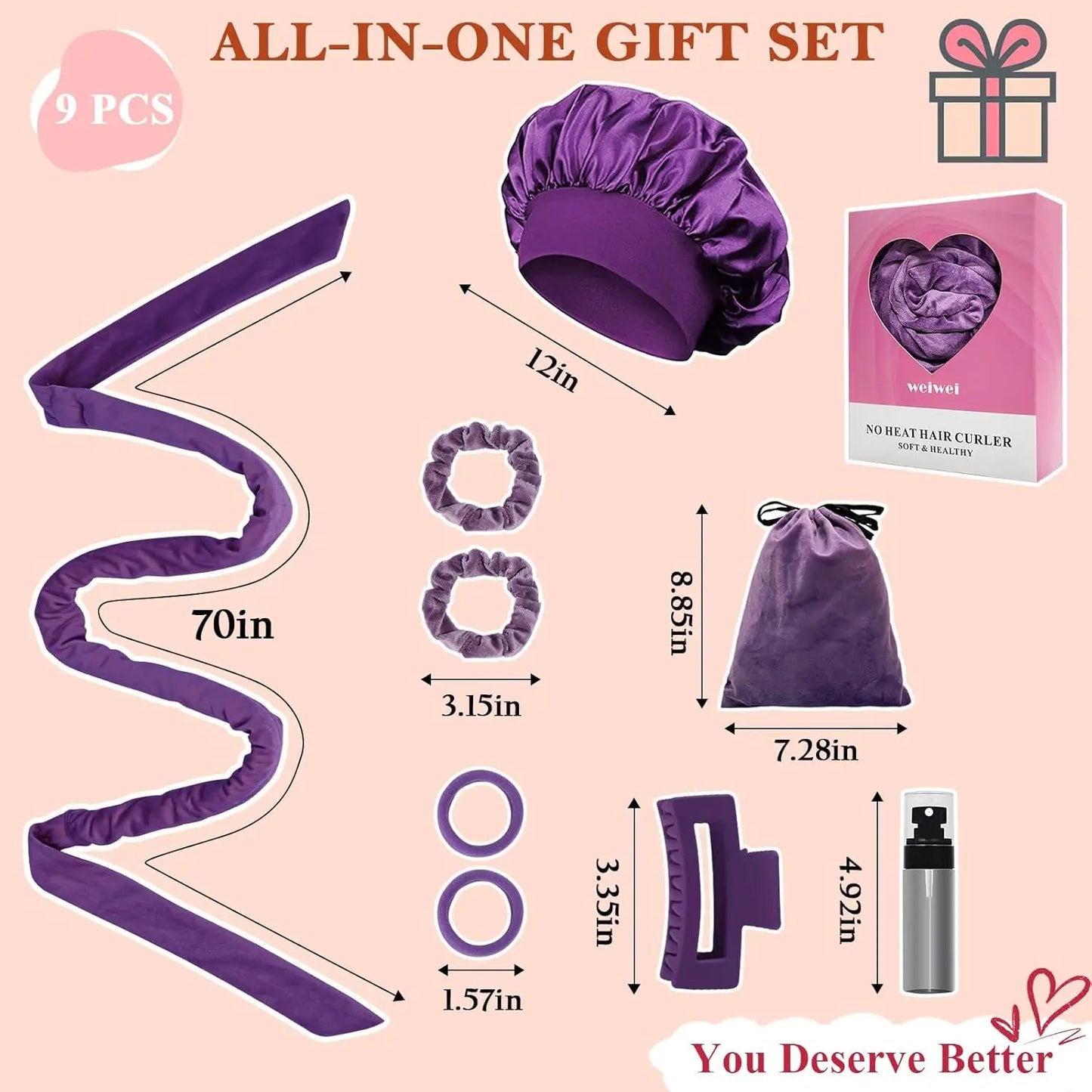 Cromos | Bandeau Boucles Sans Chaleur Kit 9 Pièces – Boucles Naturelles