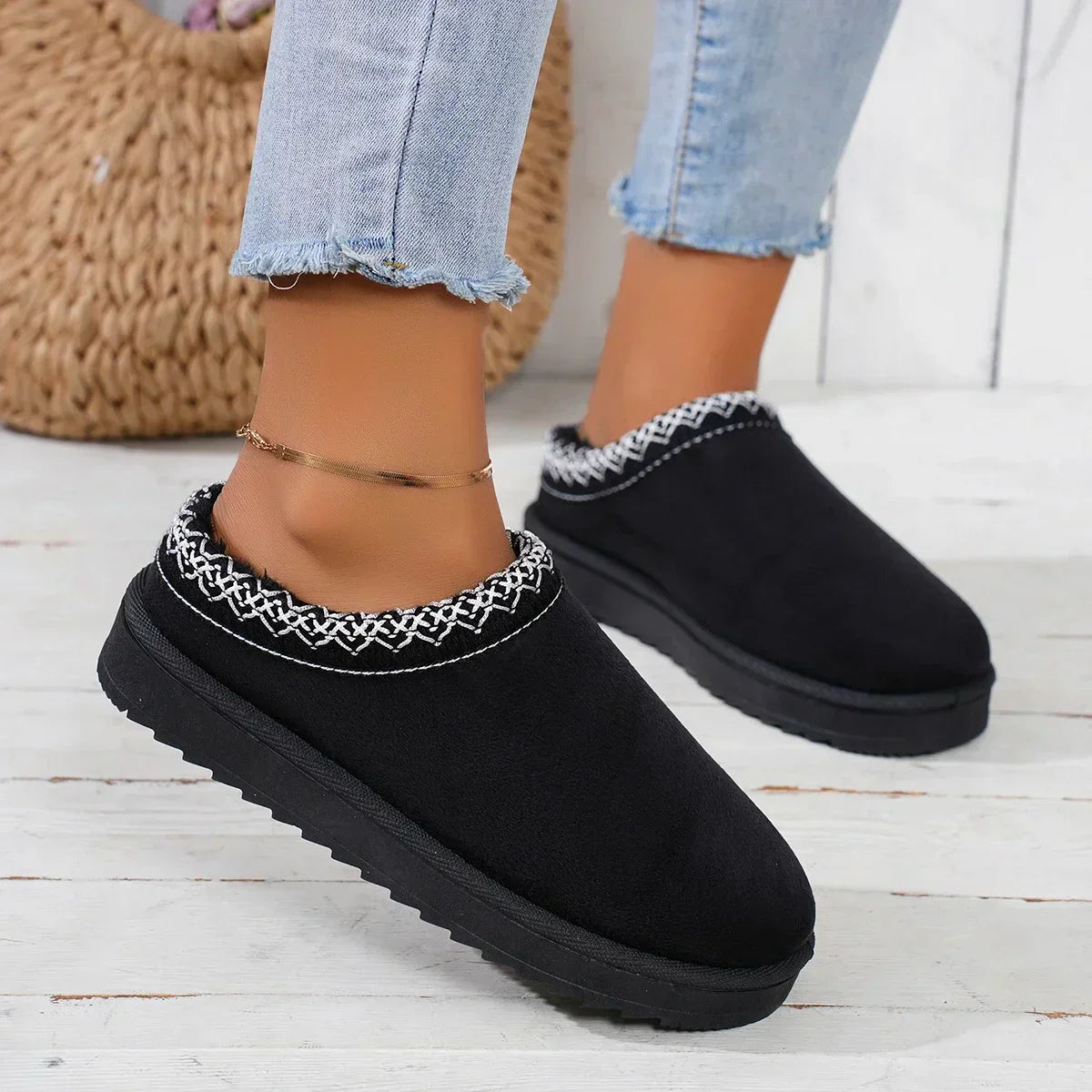 Cromos | Bottes d’Hiver Femme Ultra-Chaudes en Cachemire Luxe