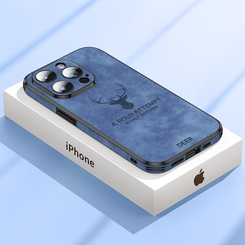 Cromos | Coque iPhone Luxe en Cuir de Cerf – Veltro
