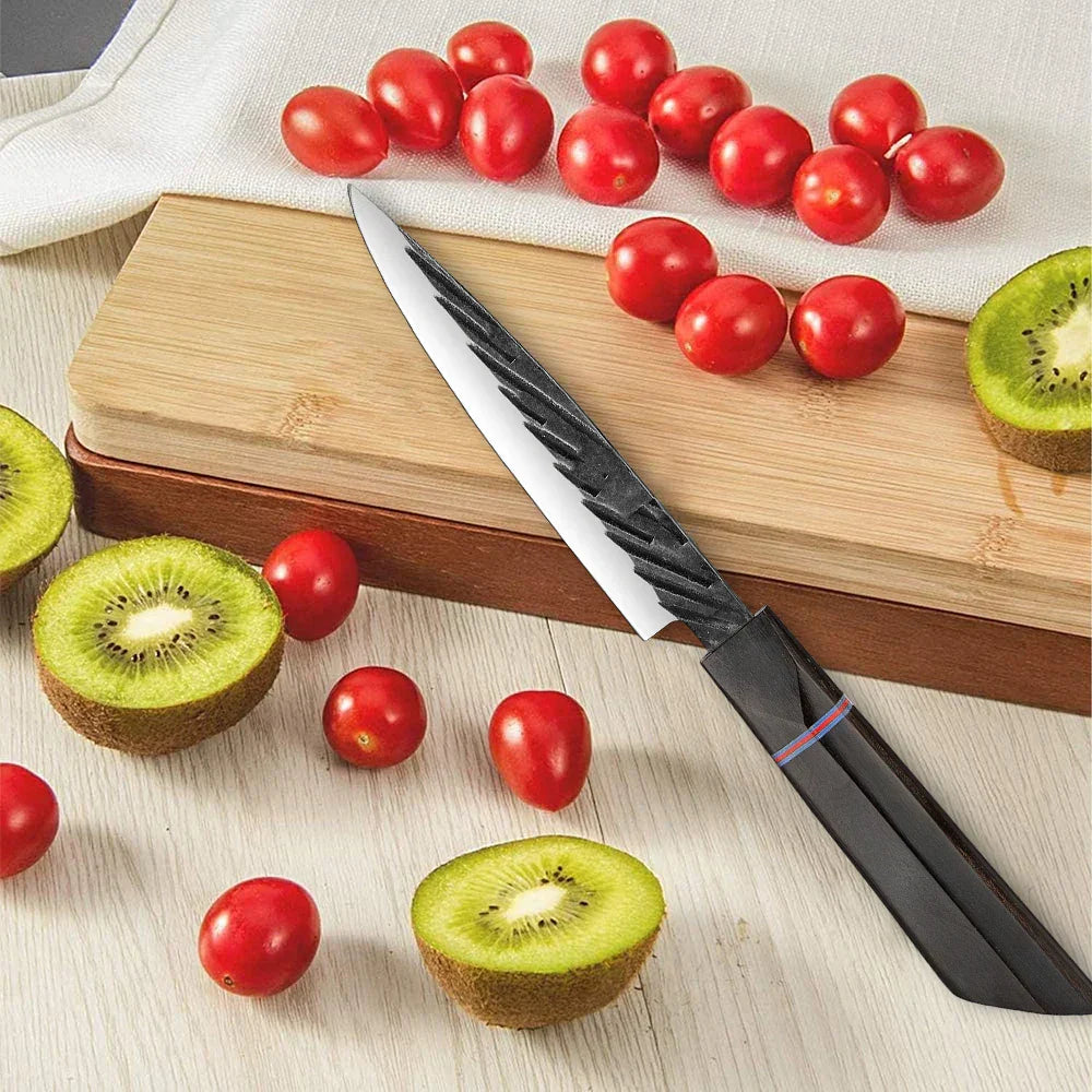 Cromos | Kurogane Petty Knife – Couteau d’Office Japonais Premium en Acier Haute Précision pour Découpe Fine et Contrôlée