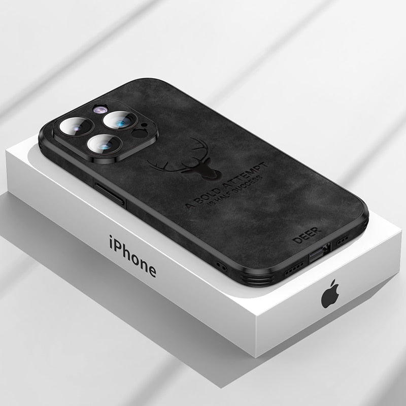 Cromos | Coque iPhone Luxe en Cuir de Cerf – Veltro