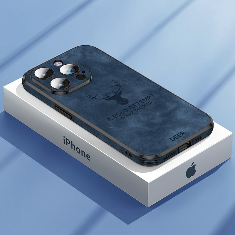 Cromos | Coque iPhone Luxe en Cuir de Cerf – Veltro