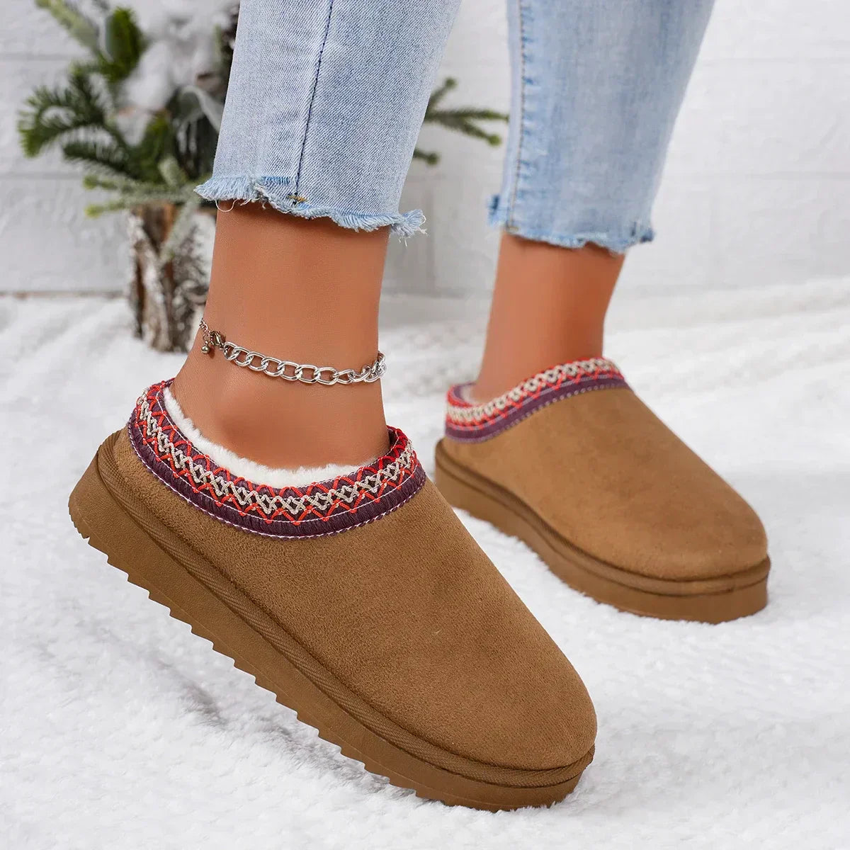 Cromos | Bottes d’Hiver Femme Ultra-Chaudes en Cachemire Luxe