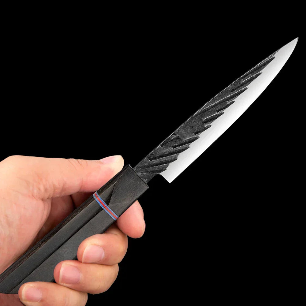 Cromos | Kurogane Petty Knife – Couteau d’Office Japonais Premium en Acier Haute Précision pour Découpe Fine et Contrôlée