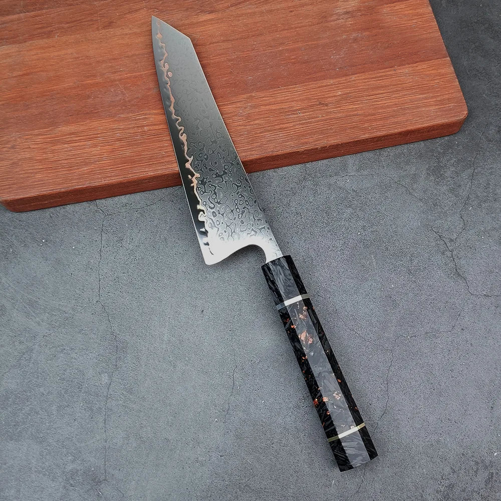Cromos | Homura Kiritsuke – Couteau Japonais Premium Polyvalent en Acier Damassé VG-10 pour Découpe de Précision Professionnelle