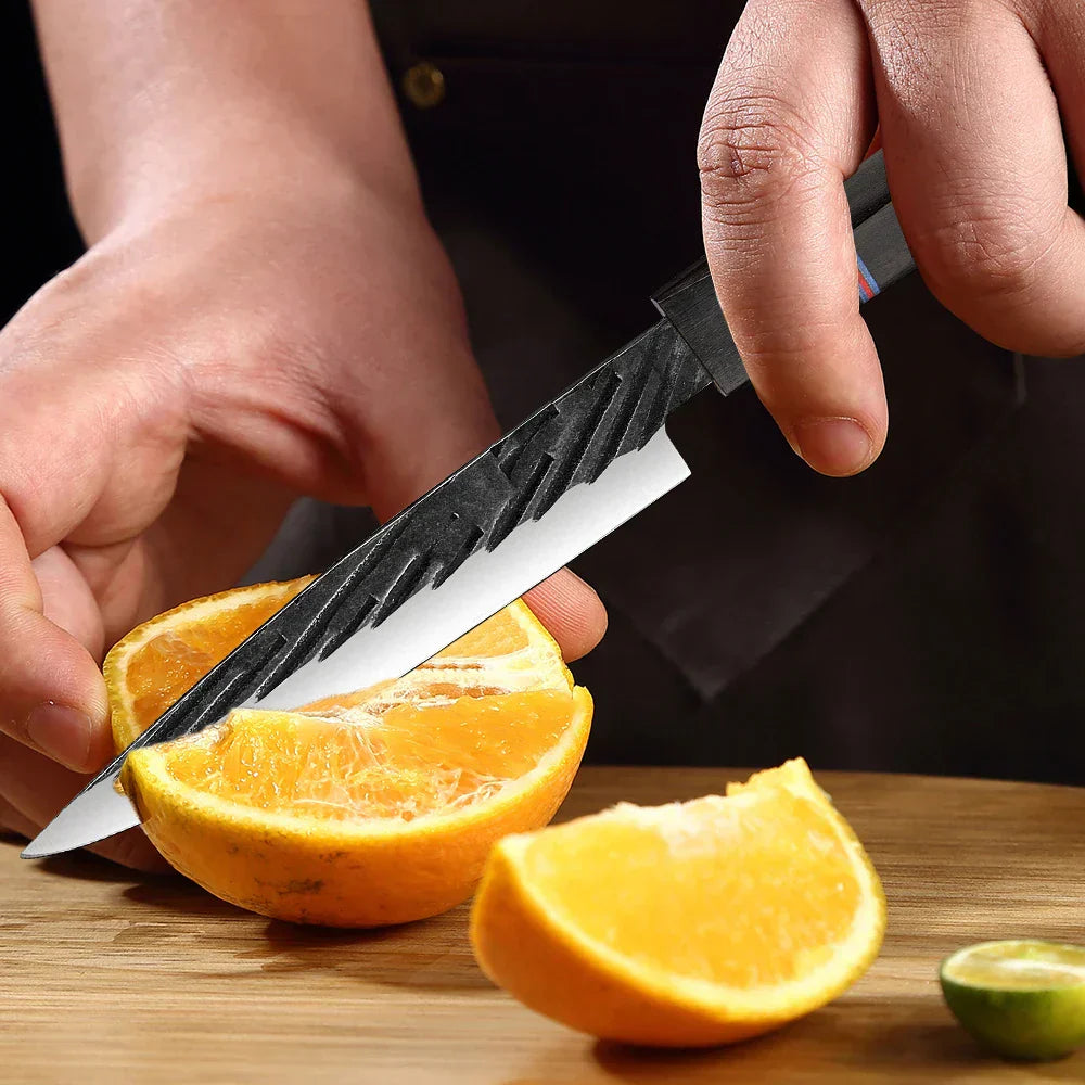 Cromos | Kurogane Petty Knife – Couteau d’Office Japonais Premium en Acier Haute Précision pour Découpe Fine et Contrôlée