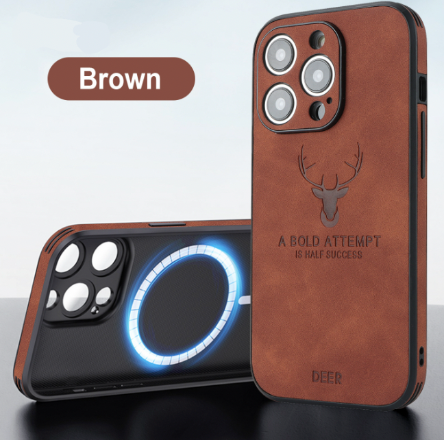 Cromos | Coque iPhone Luxe en Cuir de Cerf – Veltro