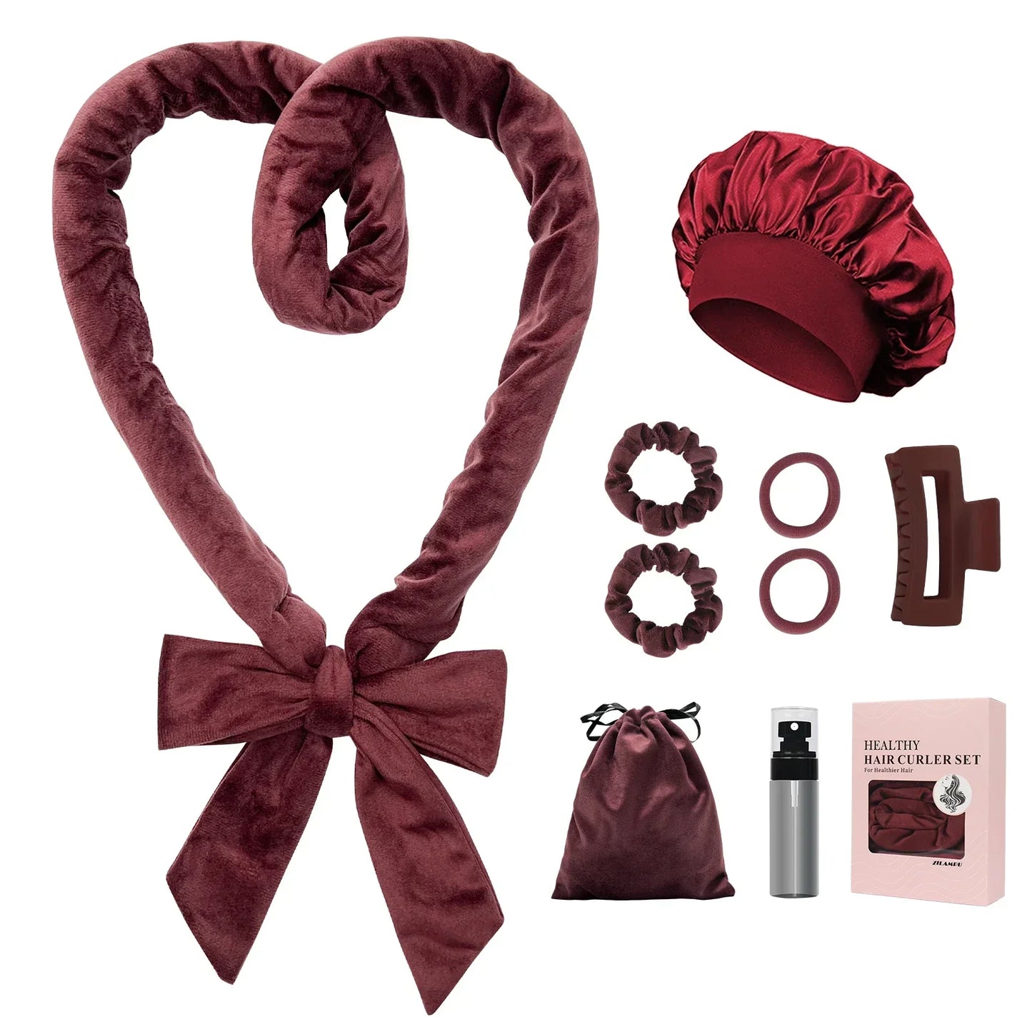 Cromos | Bandeau Boucleur Sans Chaleur Kit 9 Pièces – Boucles Douces