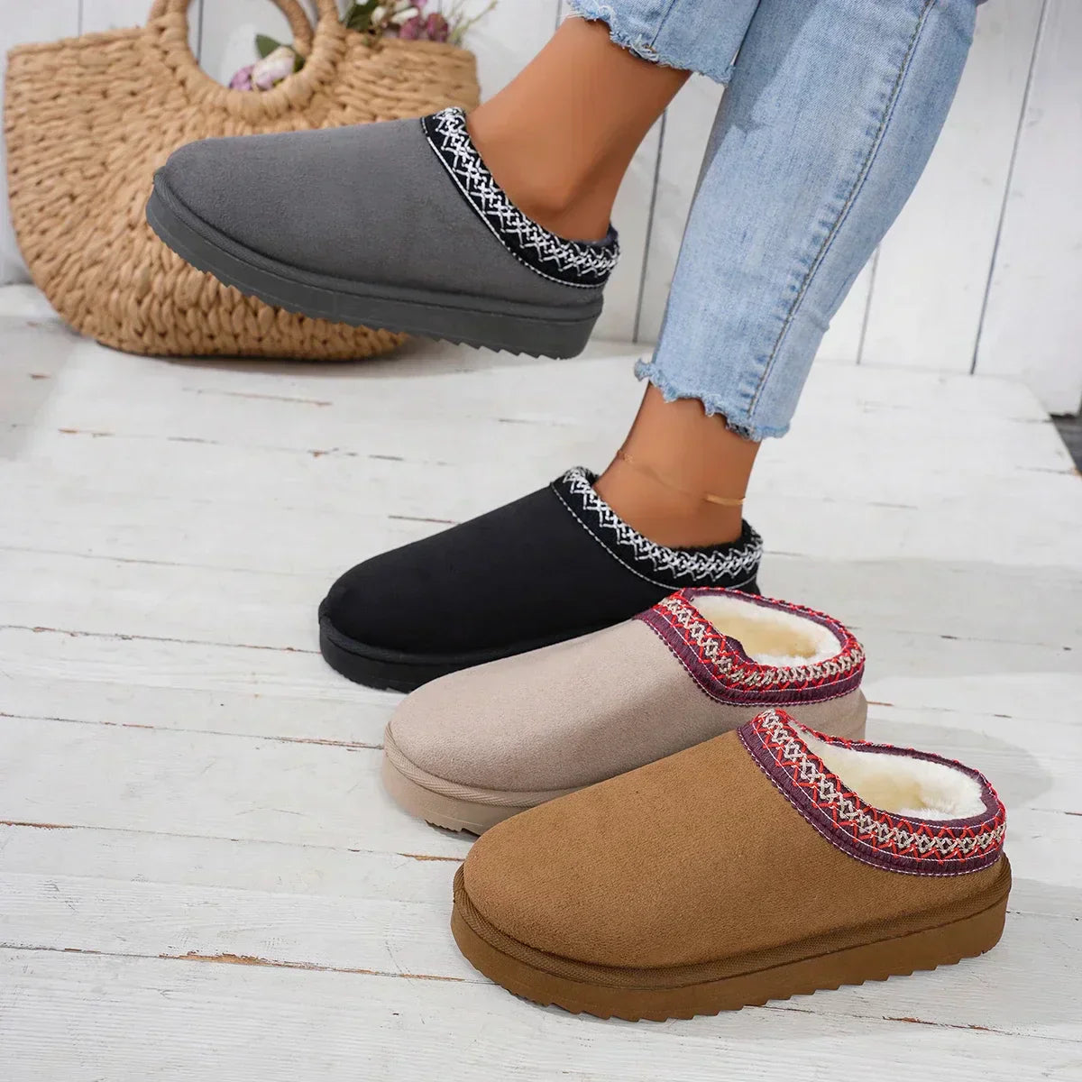Cromos | Bottes d’Hiver Femme Ultra-Chaudes en Cachemire Luxe