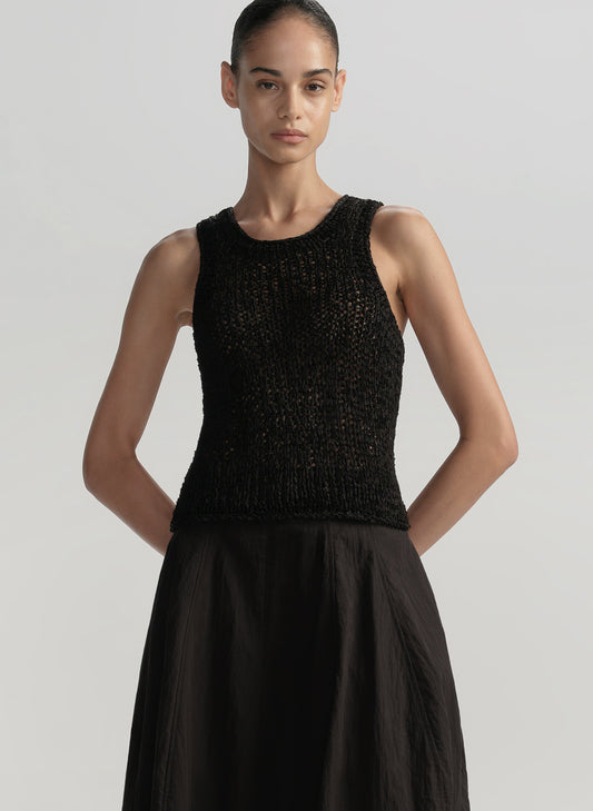 Débardeur Cromos Nelly en maille ouverte