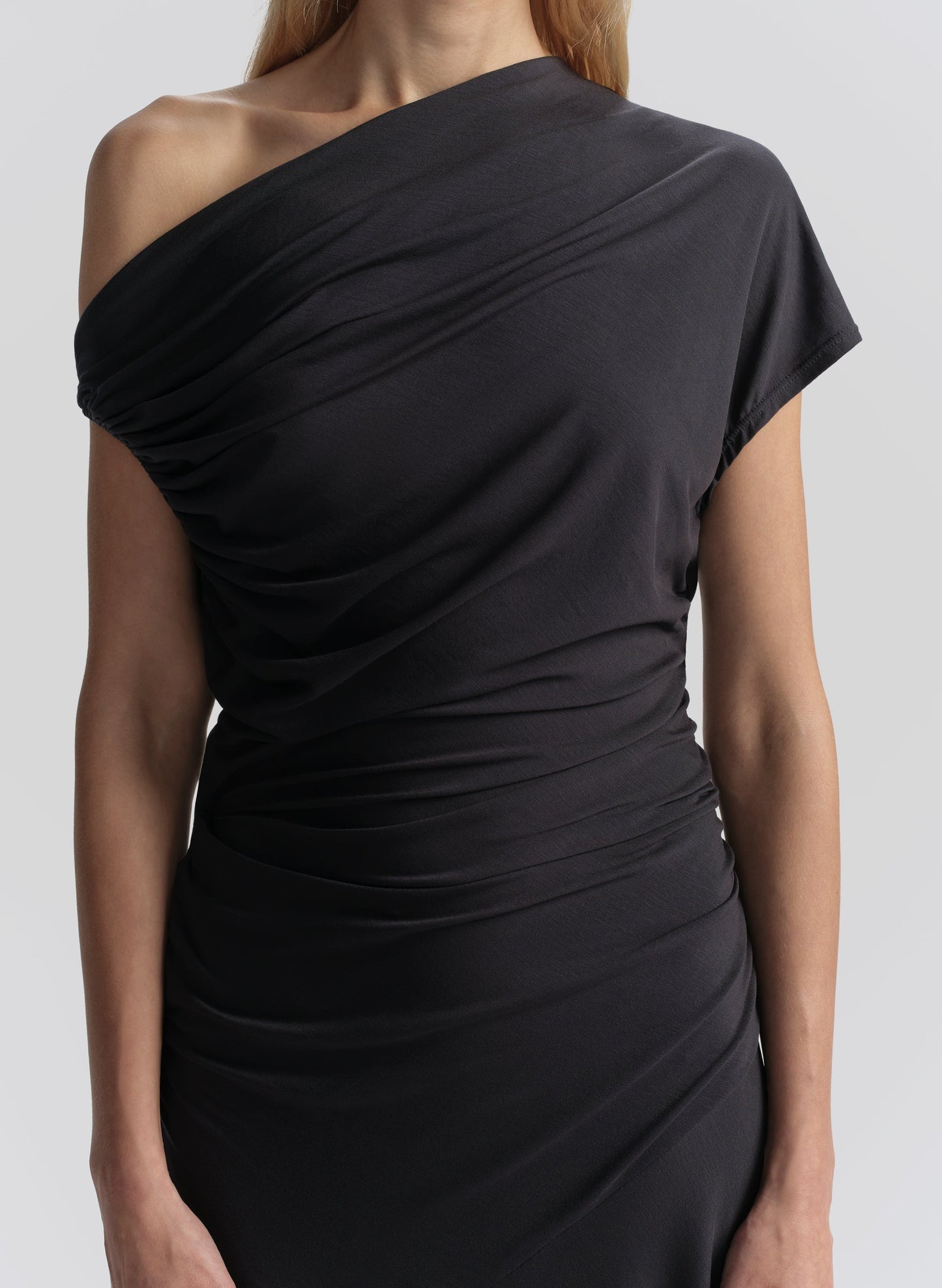 Robe midi asymétrique en jersey Cromos Halle
