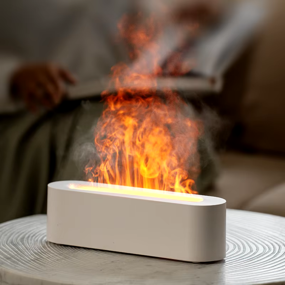 Cromos | Foyer LED Effet Flamme avec Diffusion de Parfum Relaxant – AuraFlame