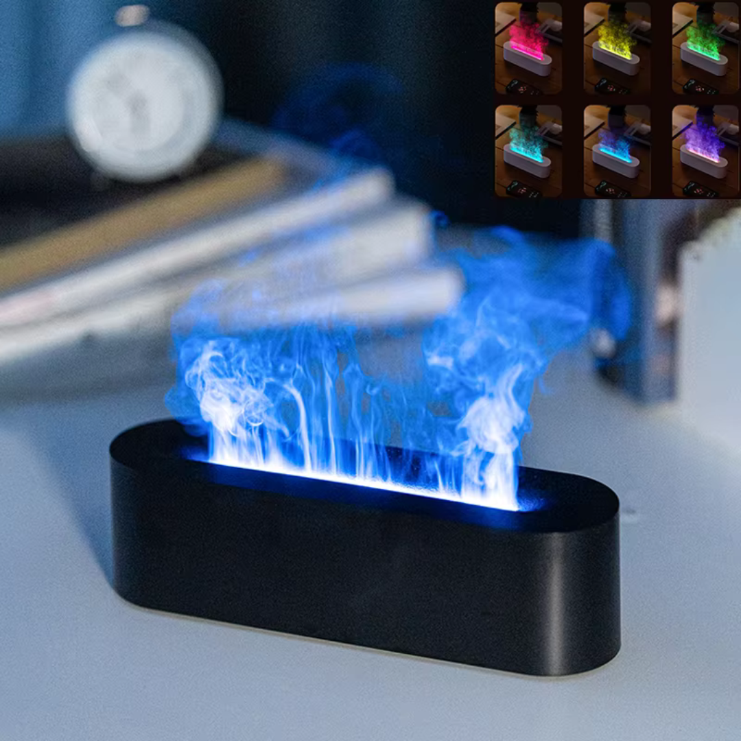 Cromos | Foyer LED Effet Flamme avec Diffusion de Parfum Relaxant – AuraFlame